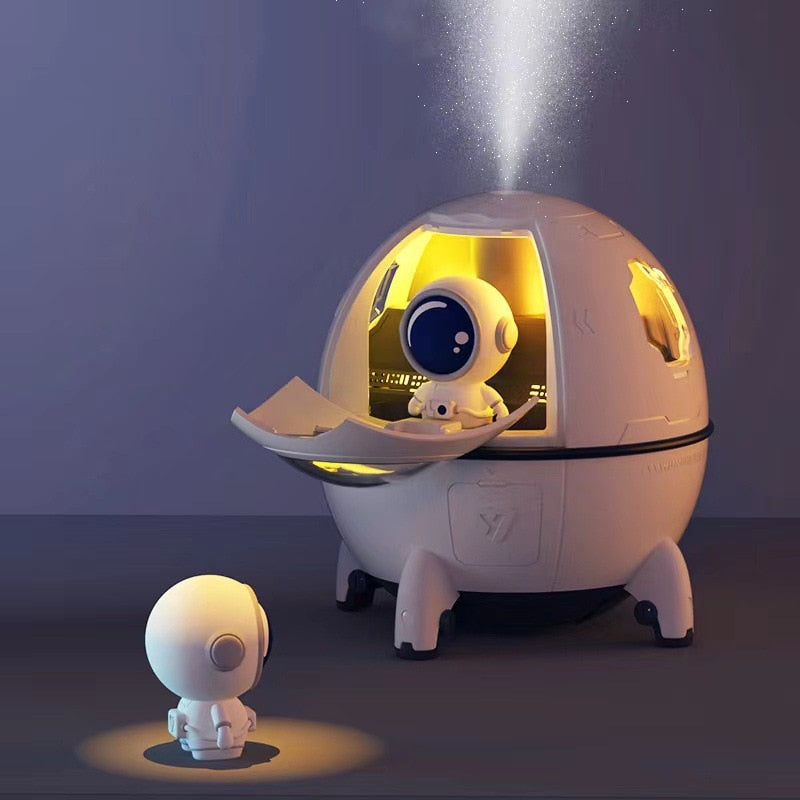 Przenośny nawilżacz powietrza dla astronautów z nocną lampką i dyfuzorem aromatów - AstroMist