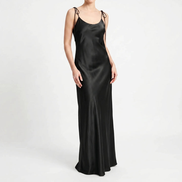 Backless Floor-Length Slip Dress -  Opal