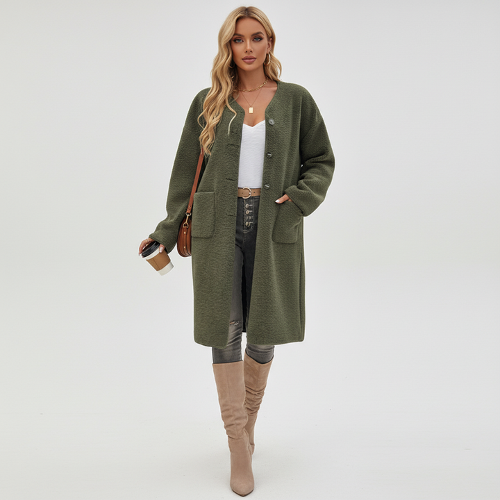 Bequemer Fleece-Mantel - Rita