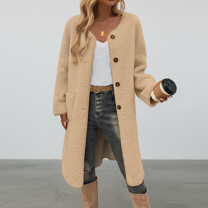 Bequemer Fleece-Mantel - Rita