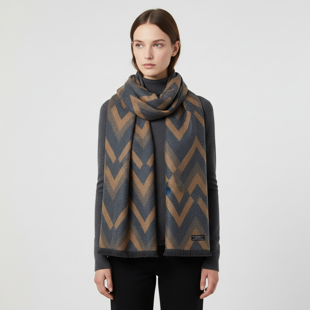 Gestrickter Schal Aus Seide Kaschmir - SilkKash