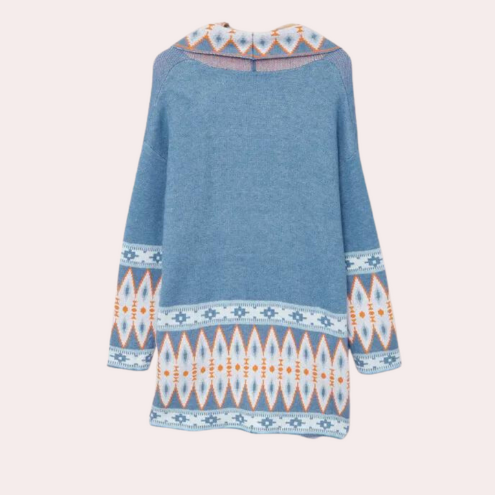 Damski sweter boho z miękkiego materiału – Selina