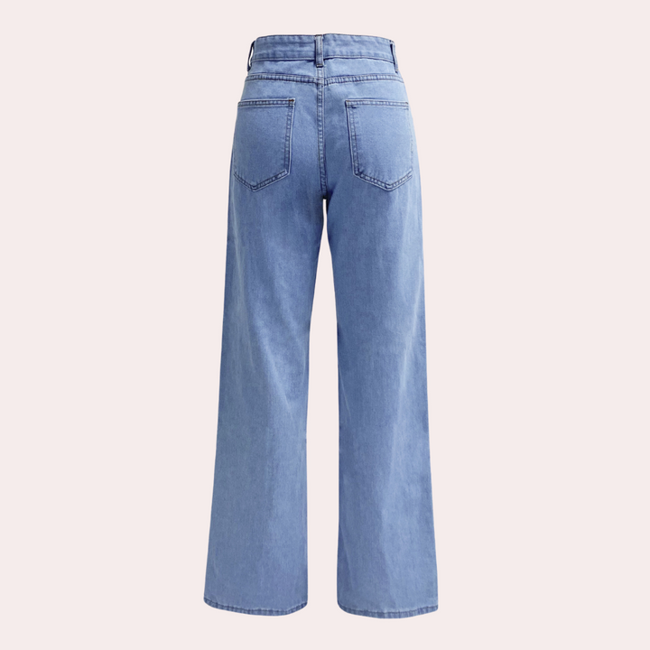 High Waist Baggy Damskie Jeansy – Elara