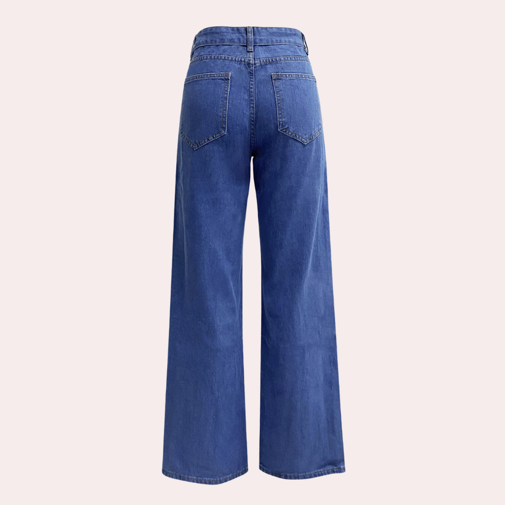 High Waist Baggy Damskie Jeansy – Elara
