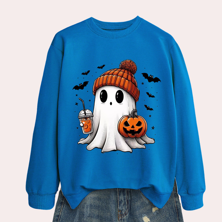 Damska bluzka Halloween z nadrukiem ducha – Liora