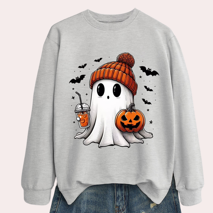 Damska bluzka Halloween z nadrukiem ducha – Liora