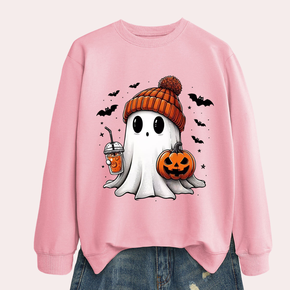 Damska bluzka Halloween z nadrukiem ducha – Liora