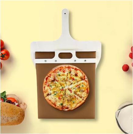 Przesuwana łopatka do pizzy z drewna brzozowego z mechanizmem przesuwu – Fornello