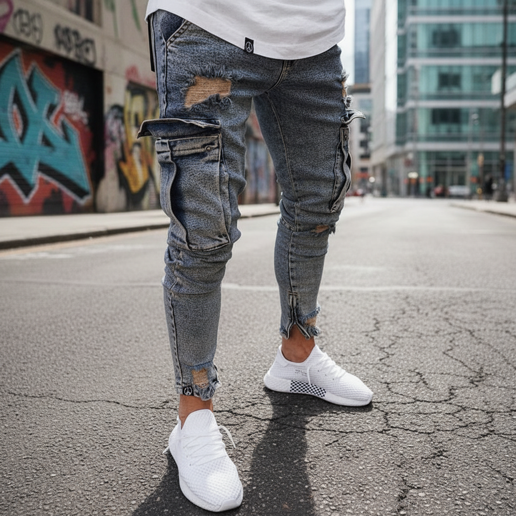 Cargohose Aus Denim - Nico