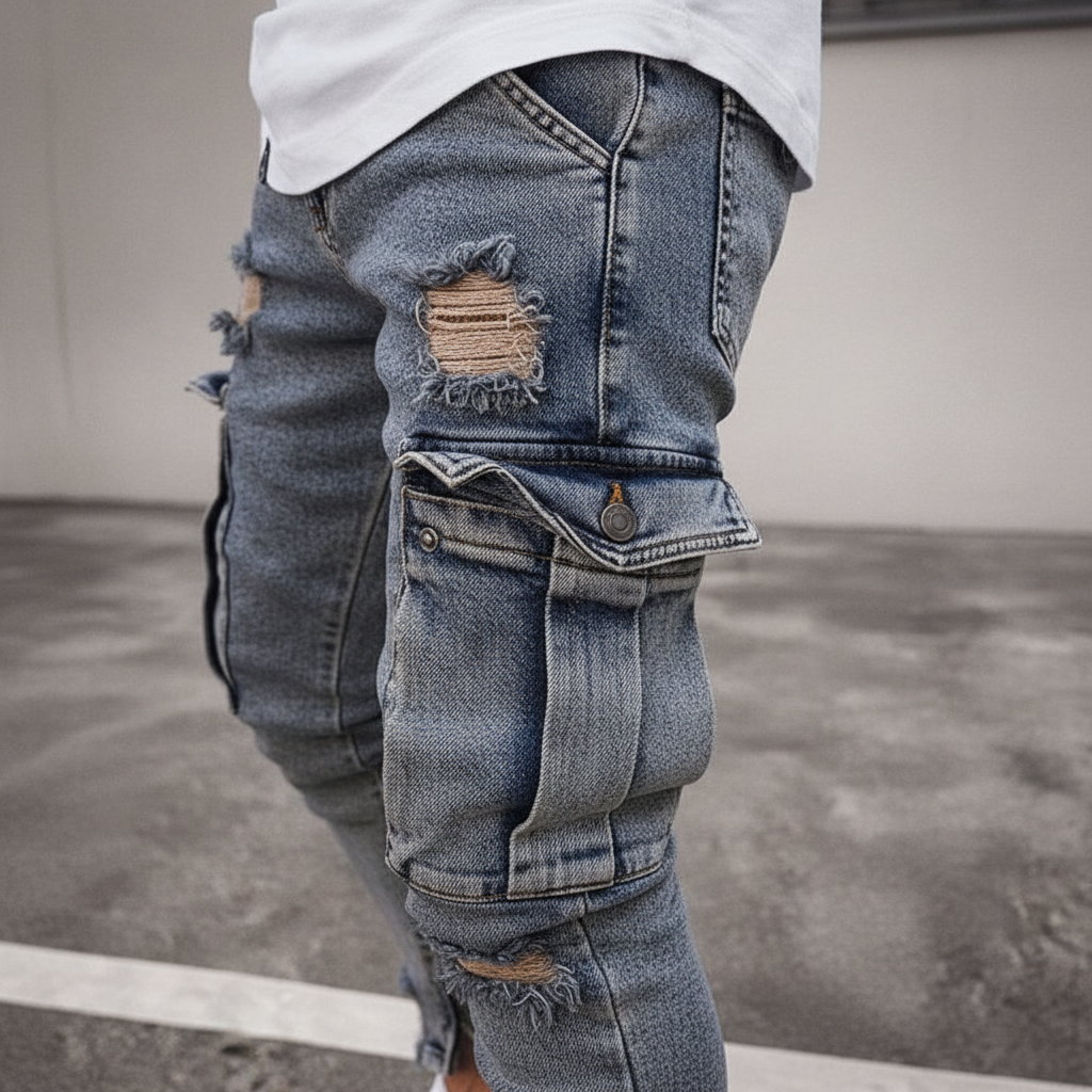 Cargohose Aus Denim - Nico