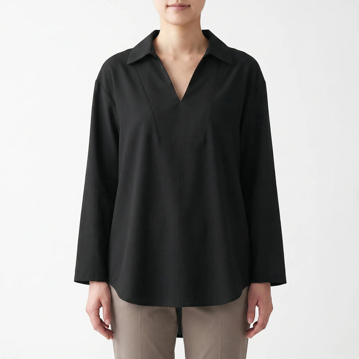 Casual High-Low Tunic Top -  Velma