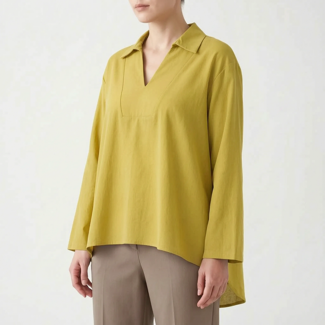 Casual High-Low Tunic Top -  Velma