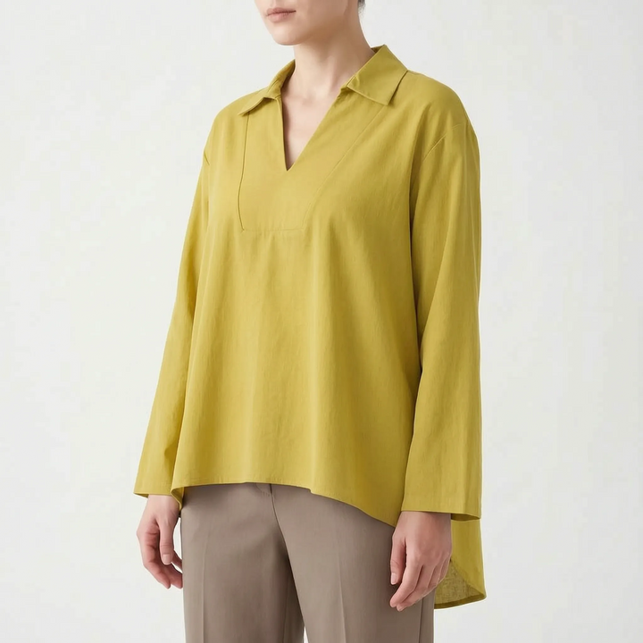 Casual High-Low Tunic Top -  Velma