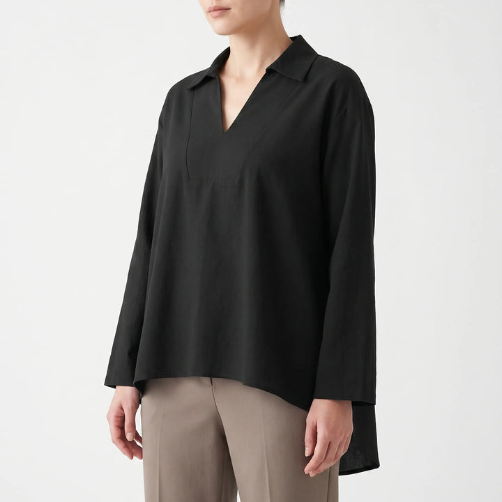 Casual High-Low Tunic Top -  Velma