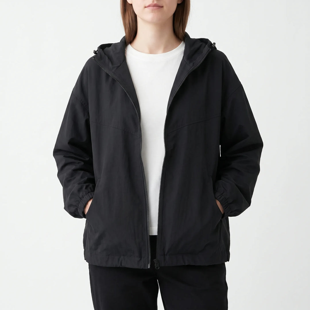 Casual Hooded Windbreaker Jacket -  Regina