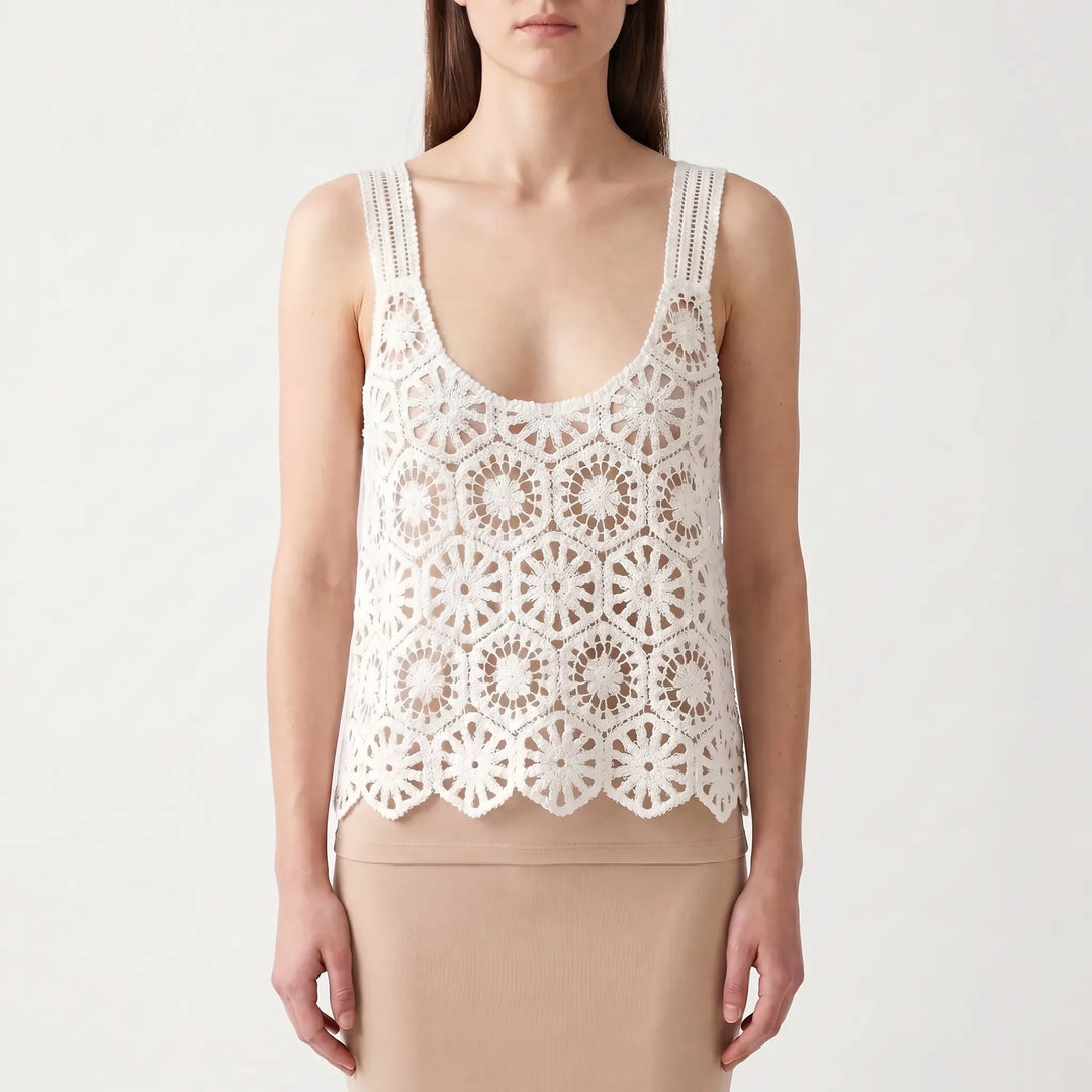 Crochet Sleeveless Top -  Deanna
