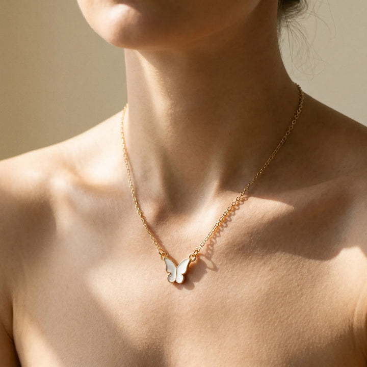 Delicate Butterfly Charm Chain - Fluttena
