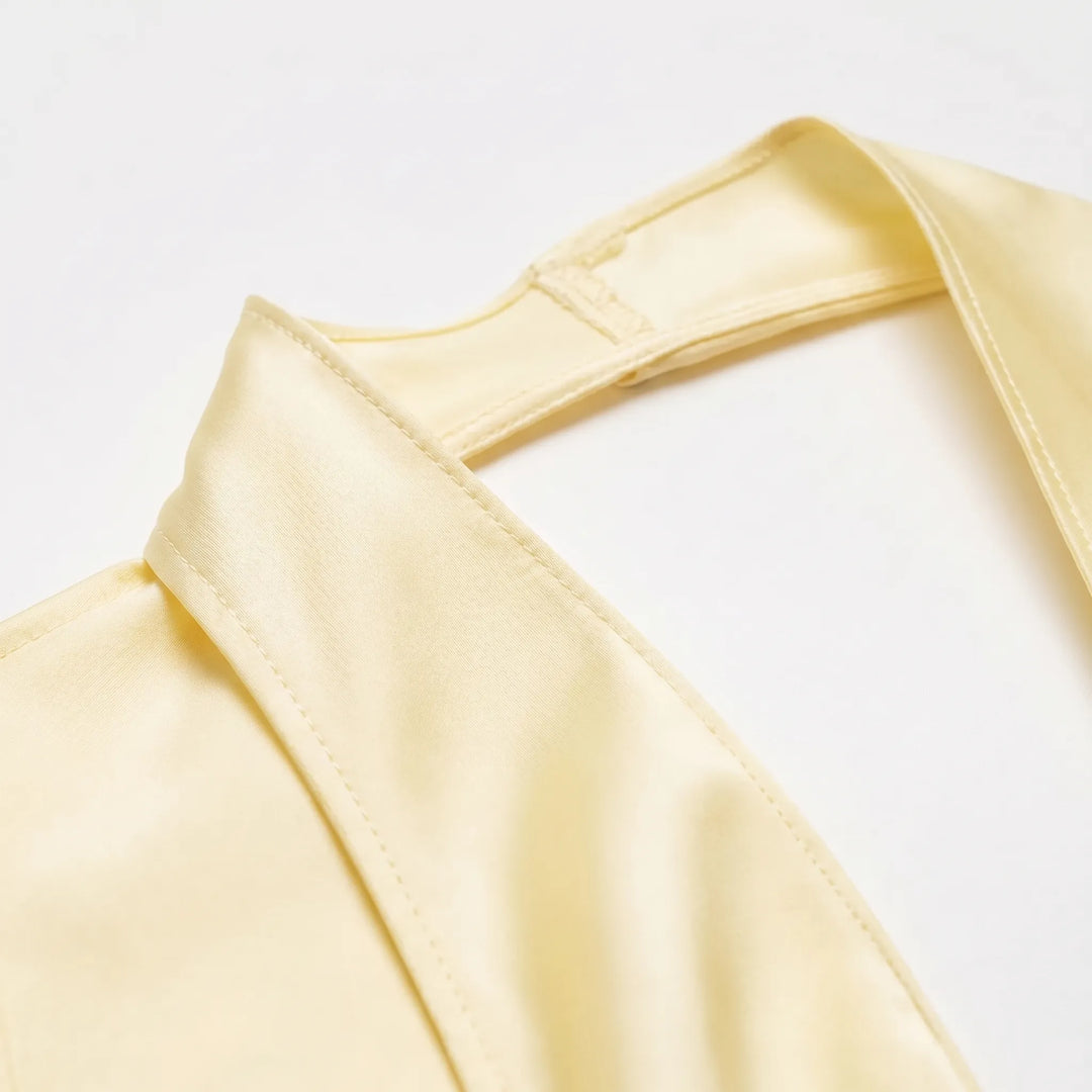 Draped Halter Neck Top -  Candace