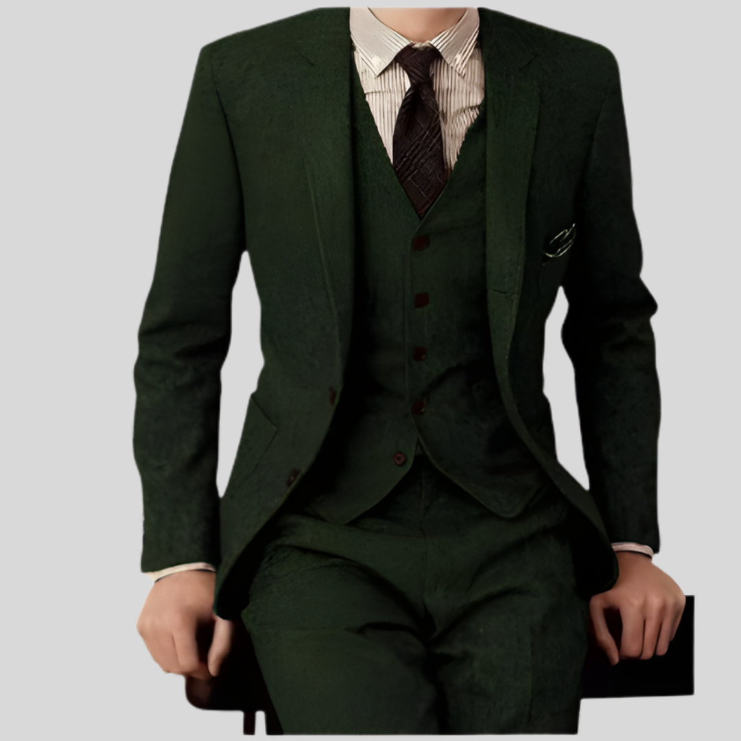 Dreiteiliger Slim-Fit-Anzug - Ansgar