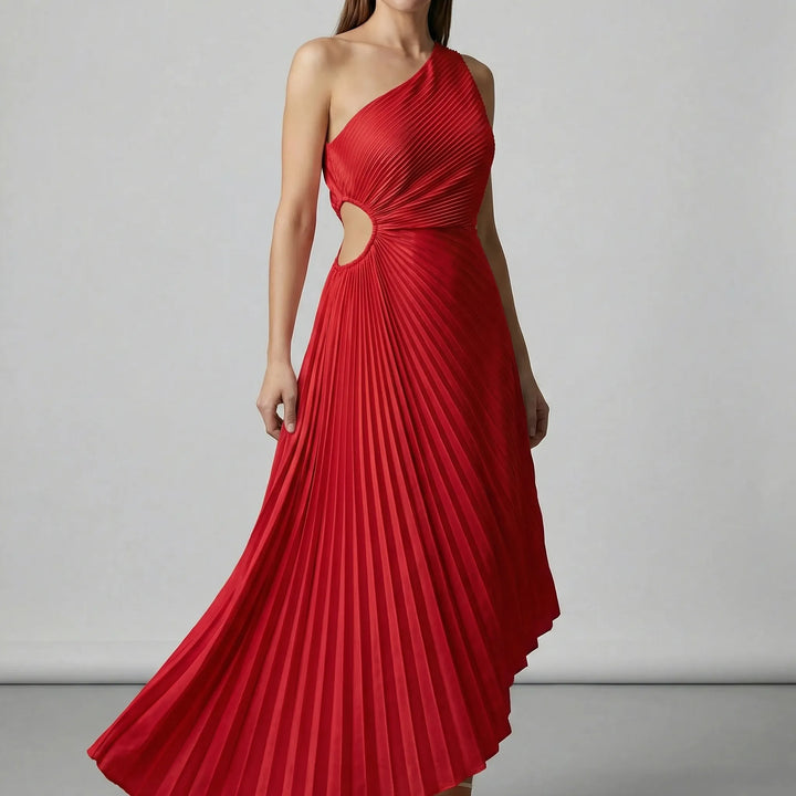 Einschulterkleid Mit Faltenrock - Lisann