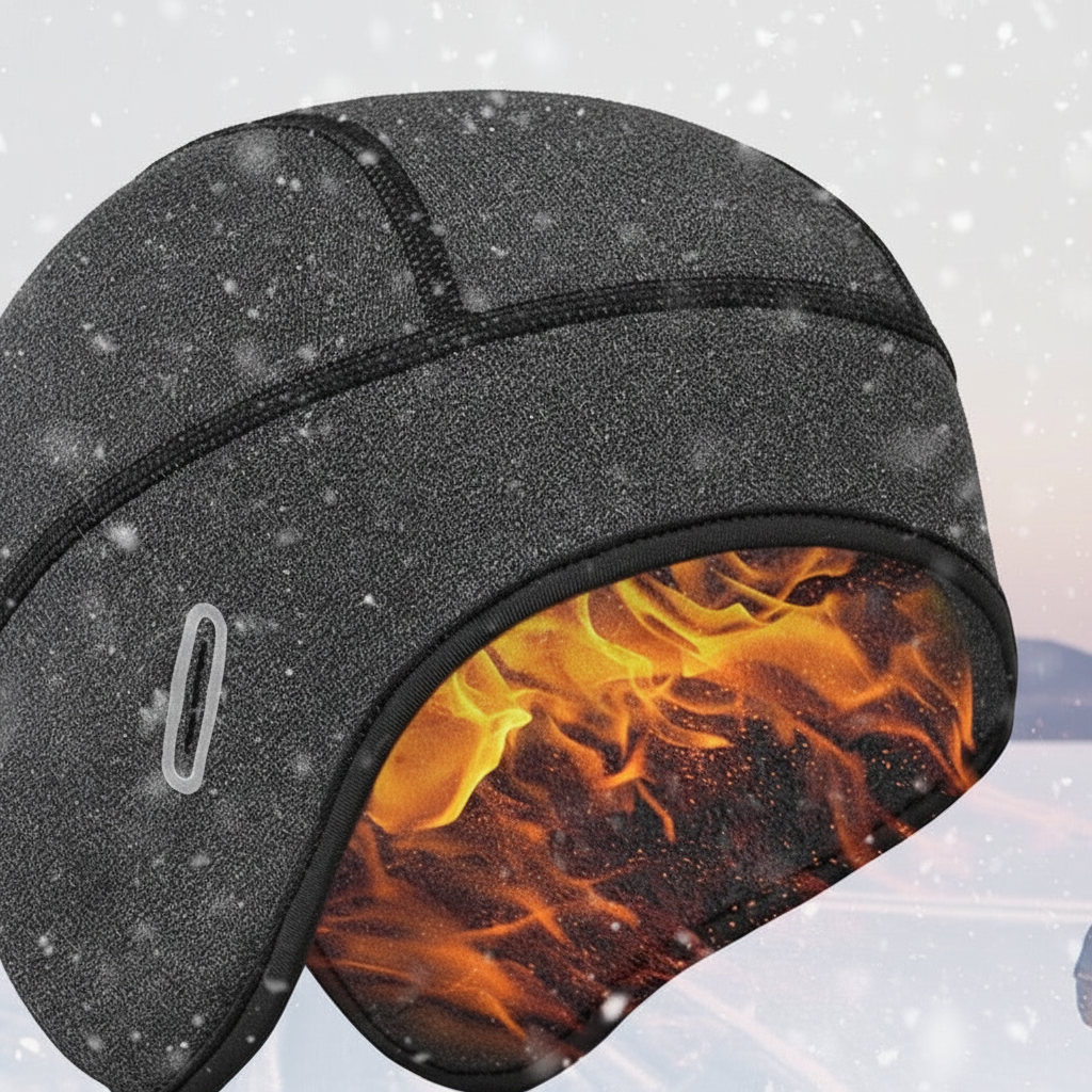 Elastische Wintermütze Mit Thermofutter - HelmetCozy