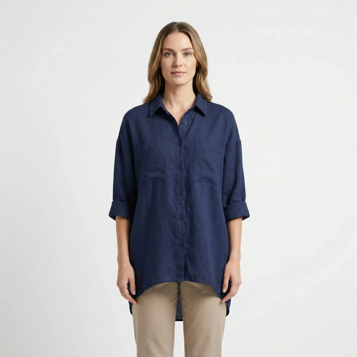 Elegante Damesblouse Met Knoopsluiting - Becky