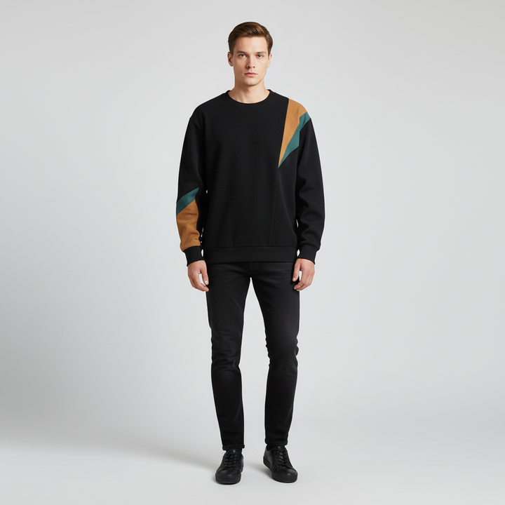 Farbe-Block Design Pullover - Nils