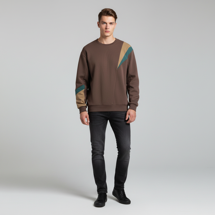 Farbe-Block Design Pullover - Nils