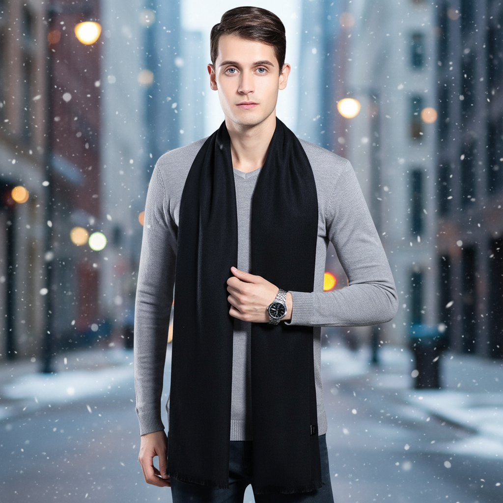 Feiner Kaschmir Langschal In Schlichtem Design - CozyCove