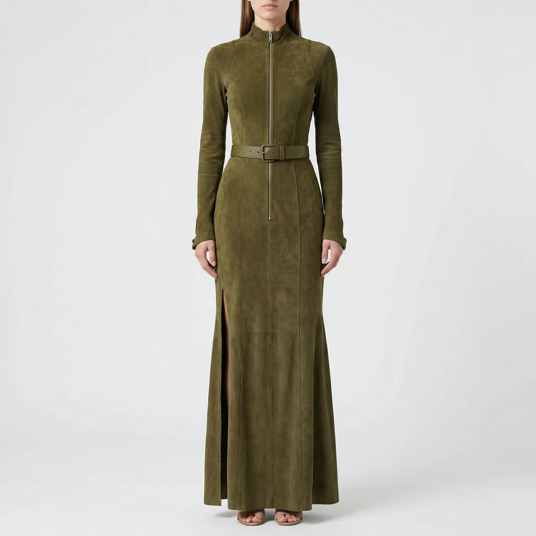 Figurbetontes Retro-Kleid Mit Seitenschlitz - Marcia