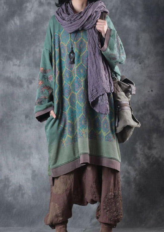 Oversized Midi Sukienka z O-Kolem - Ameline