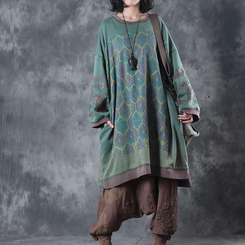 Oversized Midi Sukienka z O-Kolem - Ameline