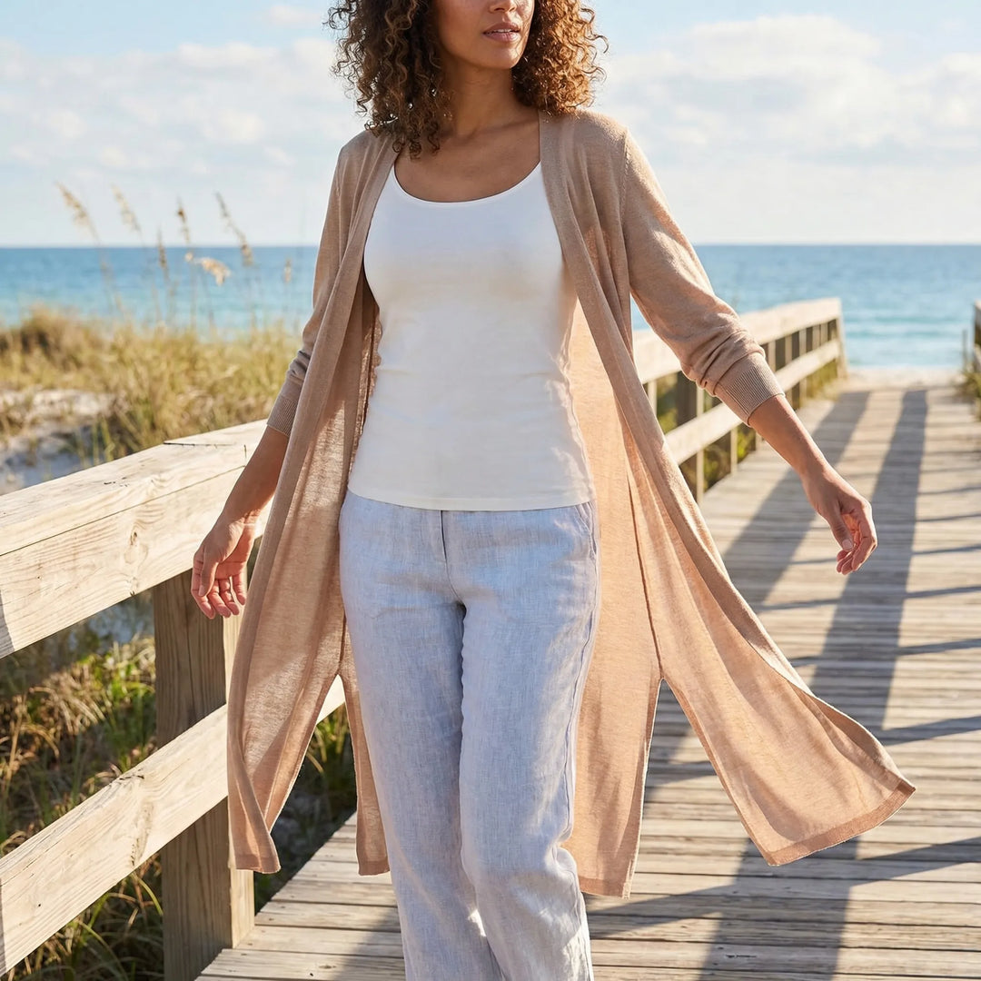 Fließender Freizeitcardigan - Sandy