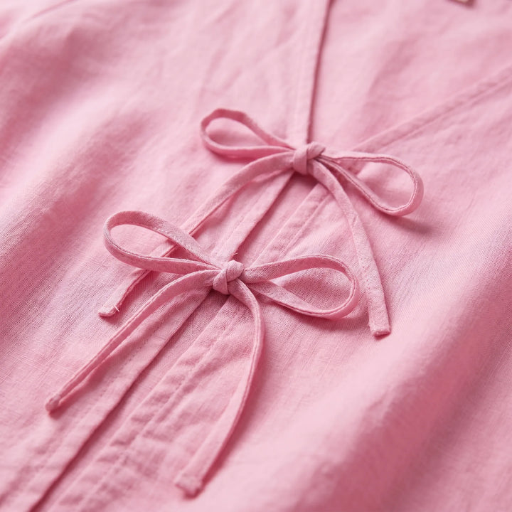 Front-tie Blouse -  Rosa