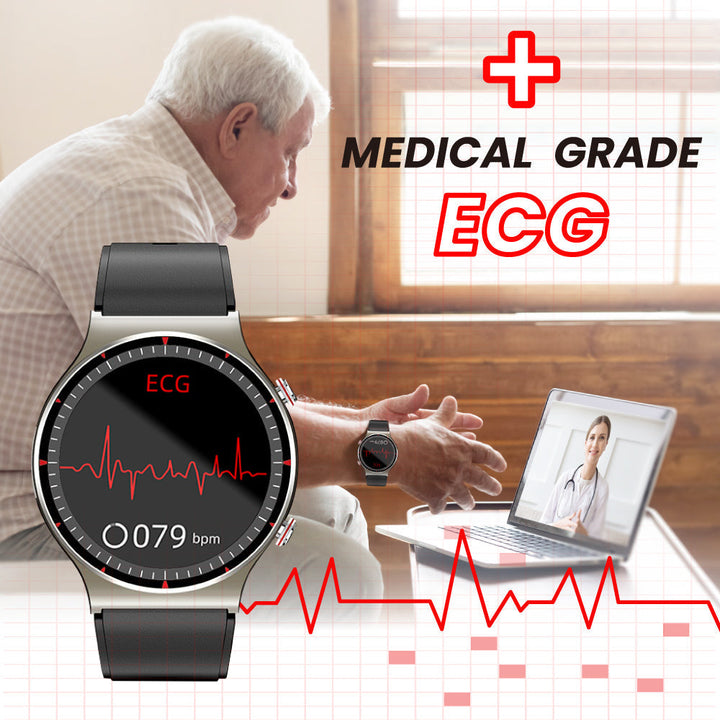 Zegarek EKG z sensorem poziomu tlenu we krwi i tętna – CardioTrack