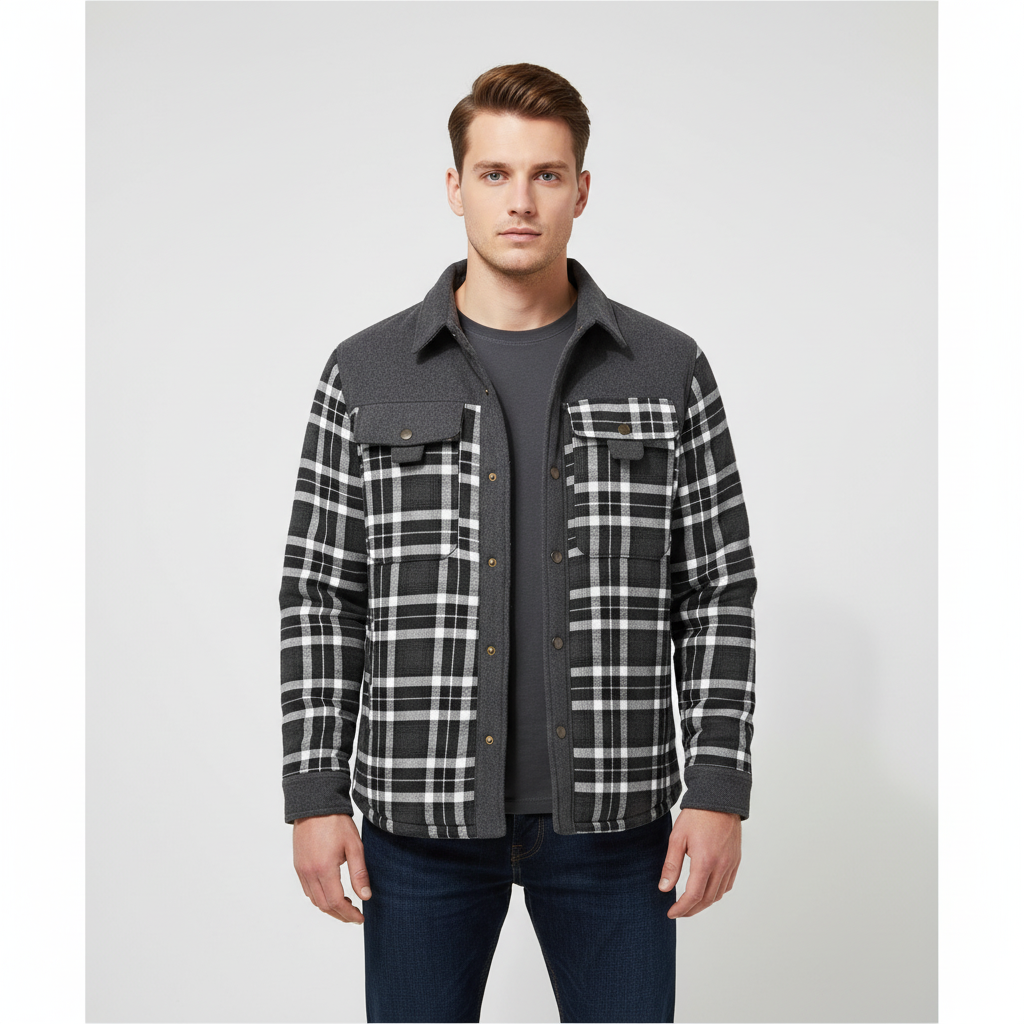 Gefütterte Flanelljacke - Lars