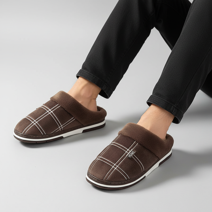 Gefütterte Hausslipper Mit Muster - HomeSlip