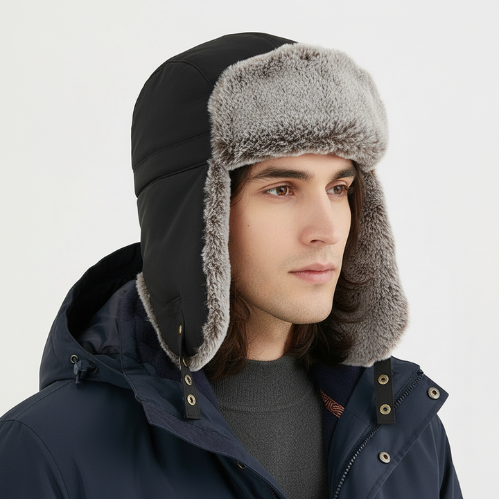 Gefütterte Wintermütze Mit Ohrenklappen - AlpineFleece