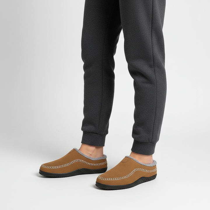 Gefütterte Hausschuh Pantoffel - FuzzWalker