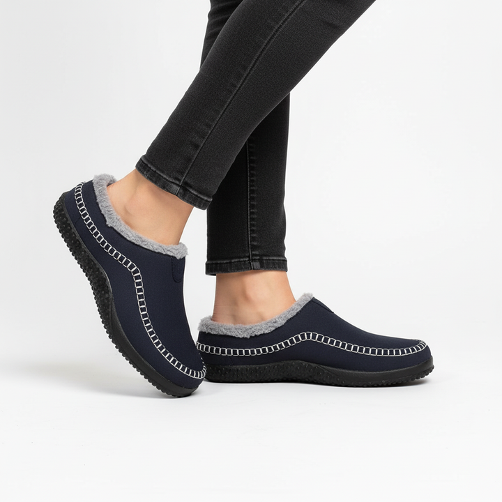 Gefütterte Hausschuh Pantoffel - FuzzWalker