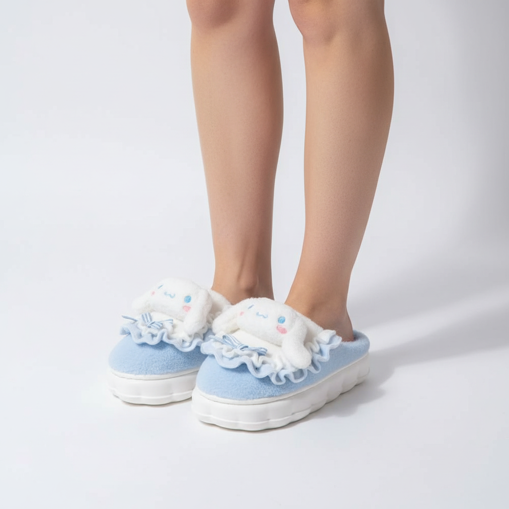 Gefütterte Hausschuhe Mit Design - CozyFluff
