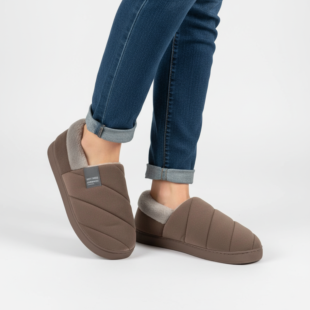 Gefütterte Hausschuhe Mit Plüsch Innen - HomeSnug