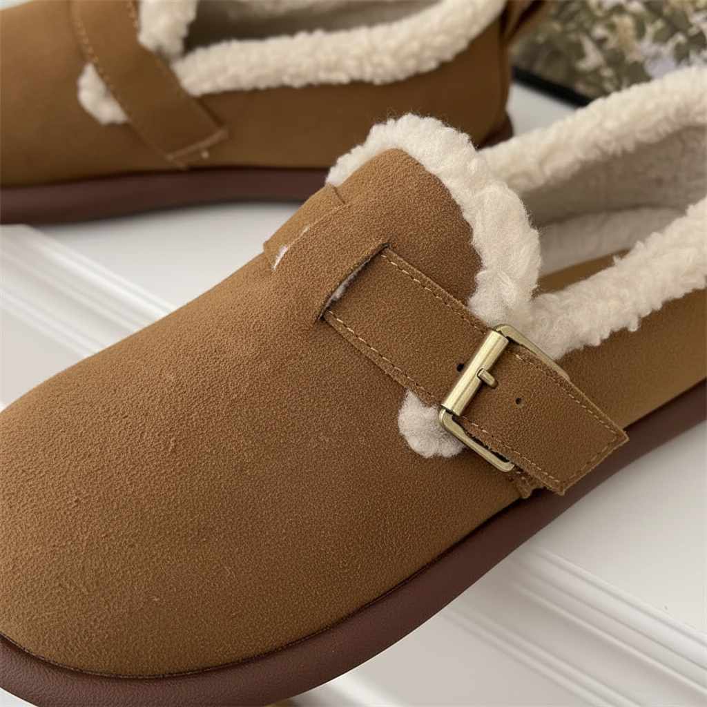 Gefütterter Innenschuh Aus Wildleder - PlushSlip