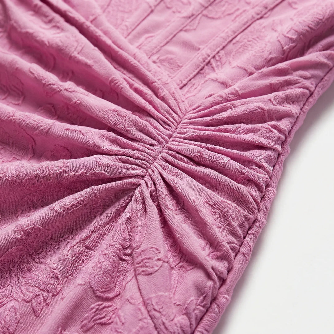 Gerafftes Schulterfreies Kleid - Linda