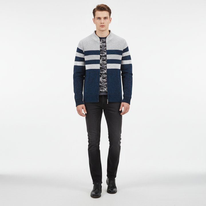 Gestreiftes Strickpullover - Karl