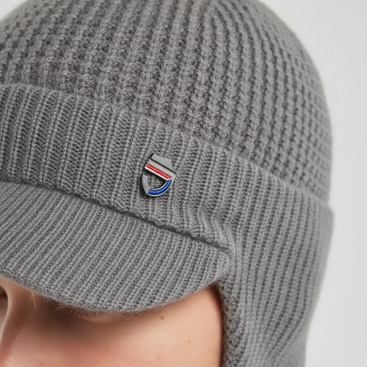 Gestrickte Herrenmütze Mit Schirm - FrostVisor