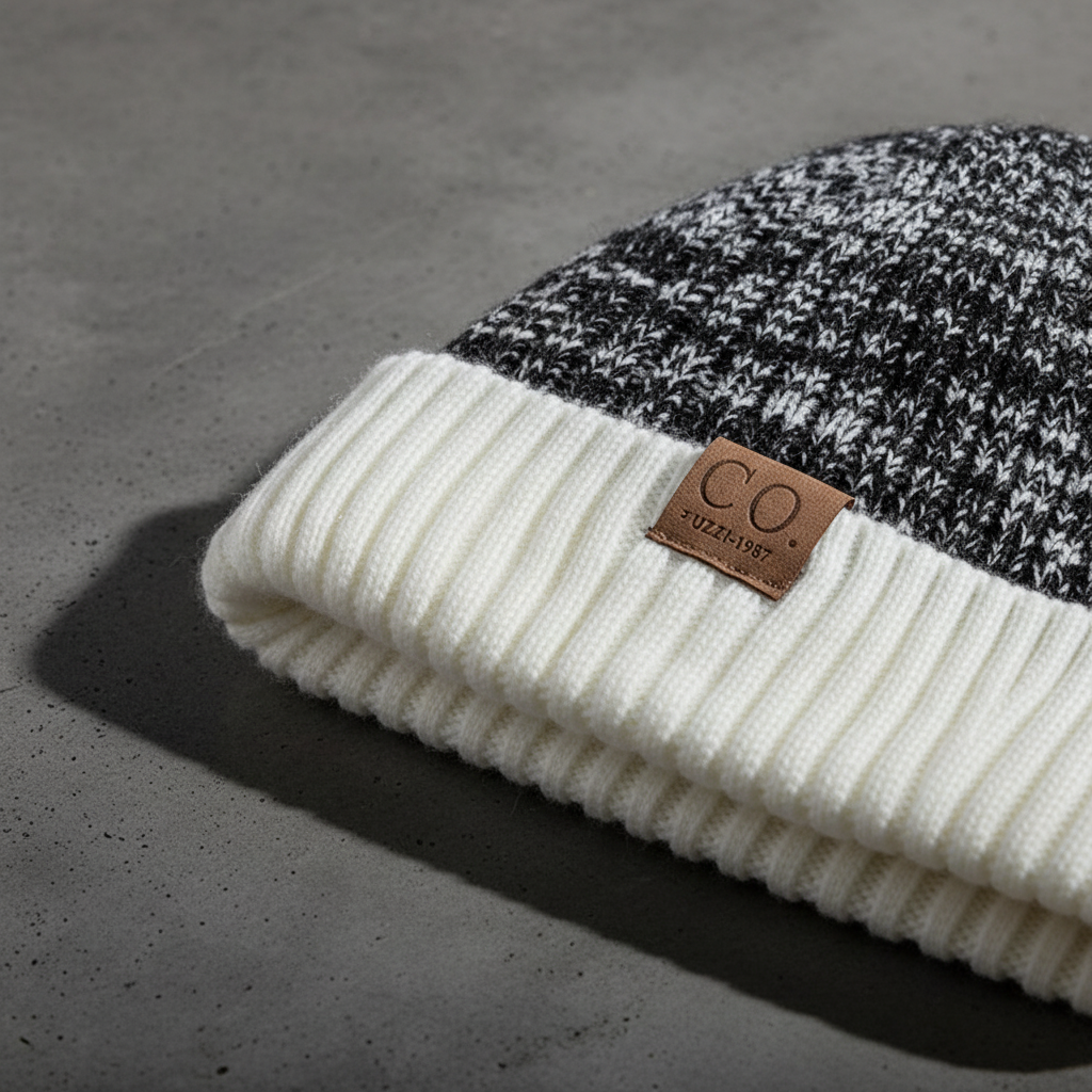 Gestrickte Wintermütze Mit Umschlag - WarmVibe