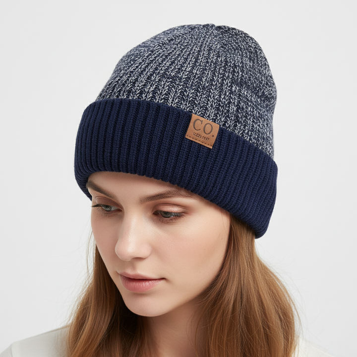 Gestrickte Wintermütze Mit Umschlag - WarmVibe