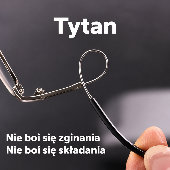 Okulary progresywne do widzenia z bliska i z daleka, antyodblaskowe i z filtrem UV