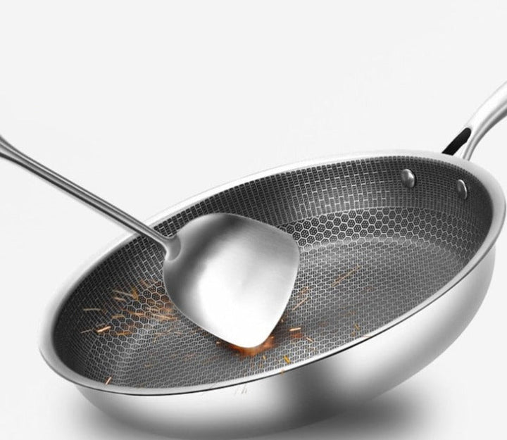 Odporna na zarysowania patelnia ze stali nierdzewnej z powłoką nieprzywierającą - ProCook Elite